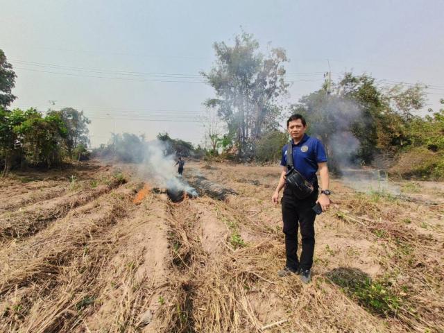 สภ.โกสัมพี​นคร​ ช่วยเหลือ​ชาวบ้านดับไฟ​