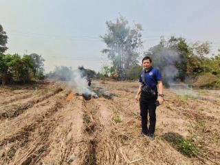 สภ.โกสัมพี​นคร​ ช่วยเหลือ​ชาวบ้านดับไฟ​